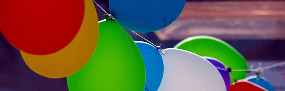 balloons on a string